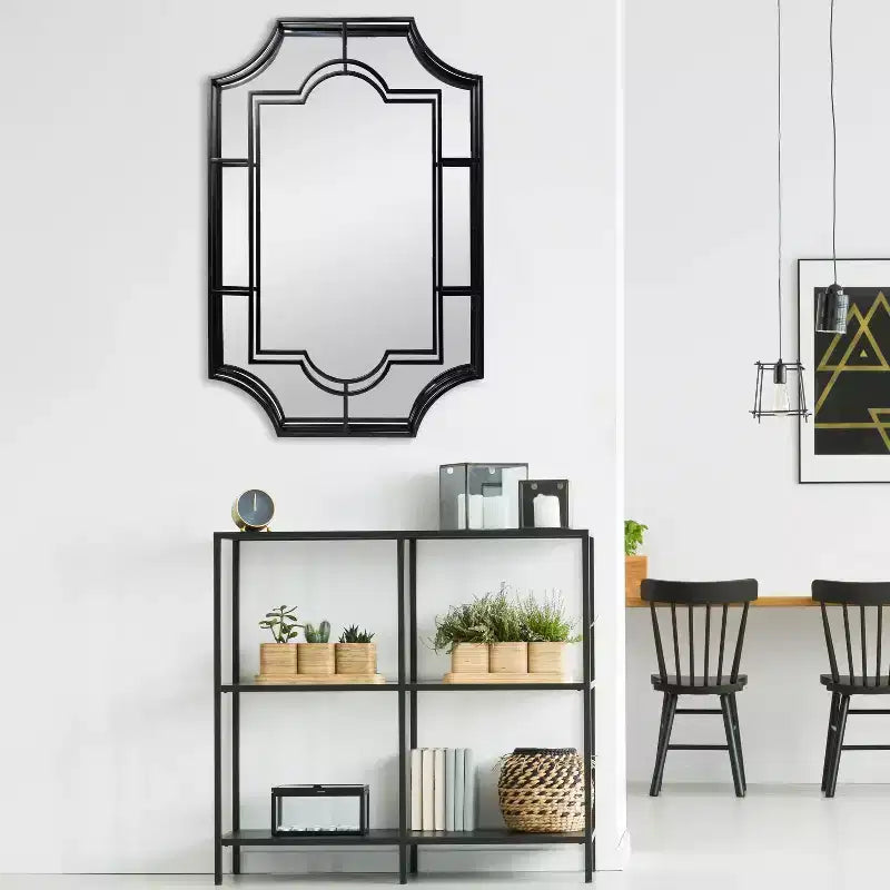 Miroir mural encadré en métal vintage de Storied Home
