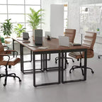 Flash Furniture Redmond, table de conférence commerciale 122 x 61 cm avec plateau épais de 2,54 cm en stratifié double face avec bords en PVC et piétement en U en acier robuste