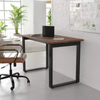 Flash Furniture Redmond, table de conférence commerciale 122 x 61 cm avec plateau épais de 2,54 cm en stratifié double face avec bords en PVC et piétement en U en acier robuste