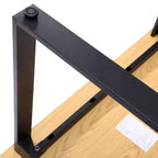 Flash Furniture Redmond, table de conférence commerciale 122 x 61 cm avec plateau épais de 2,54 cm en stratifié double face avec bords en PVC et piétement en U en acier robuste