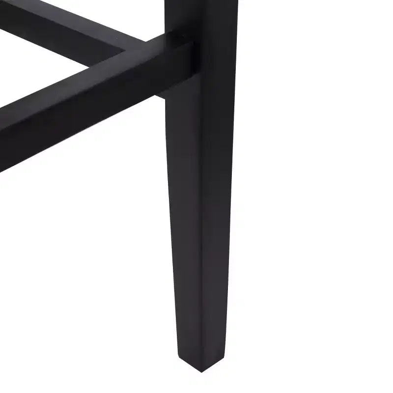 Tabouret de bar WestinTrends 29 avec assise rembourrée en forme de selle (lot de 2), noir/bleu marine