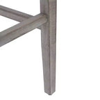 WestinTrends Tabouret de bar rembourré 29 po avec siège en selle (lot de 2), gris antique/bleu marine