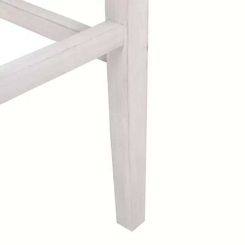 WestinTrends 29 Tabouret de bar sans dossier rembourré en forme de selle, Blanc antique/Gris