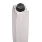 WestinTrends 29 Tabouret de bar sans dossier rembourré en forme de selle, Blanc antique/Gris