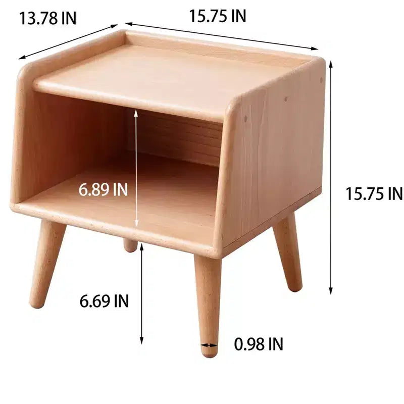 Table de chevet Dovelina à LED avec station de recharge sans fil