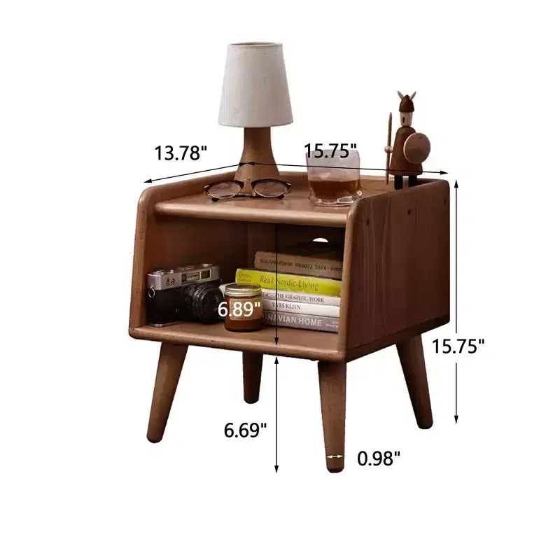 Table de chevet Dovelina à LED avec station de recharge sans fil