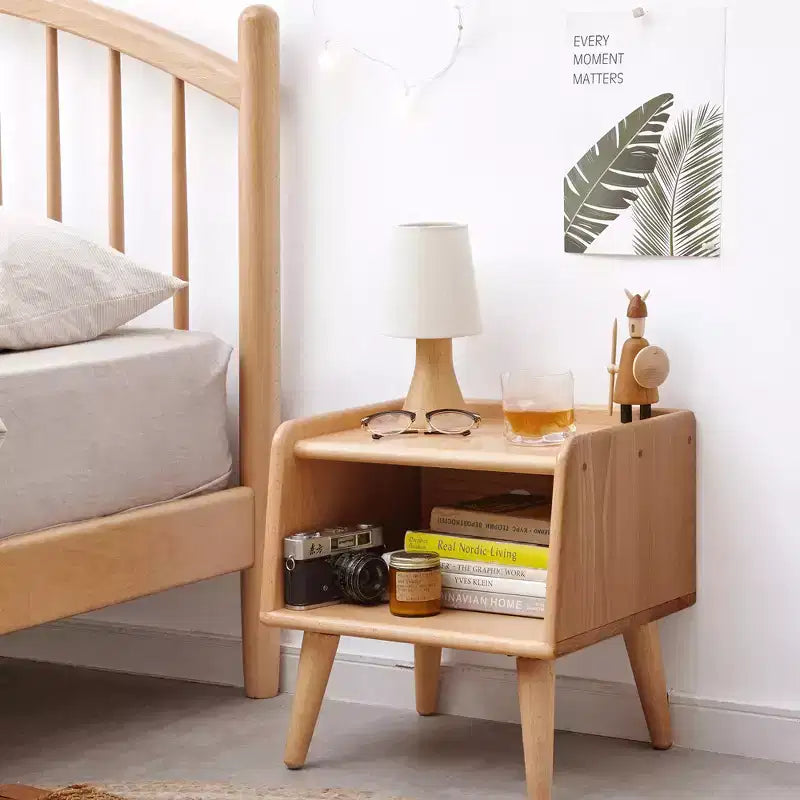 Table de chevet Dovelina à LED avec station de recharge sans fil