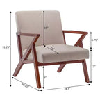 Breighton Home Prenez place Fauteuil d'appoint de salon moderne du milieu du siècle Cliff
