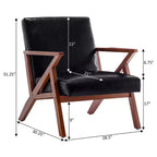Breighton Home Prenez place Fauteuil d'appoint de salon moderne du milieu du siècle Cliff
