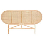 bali & pari Tête de lit indépendante en rotin, style bohème moderne, Reegan