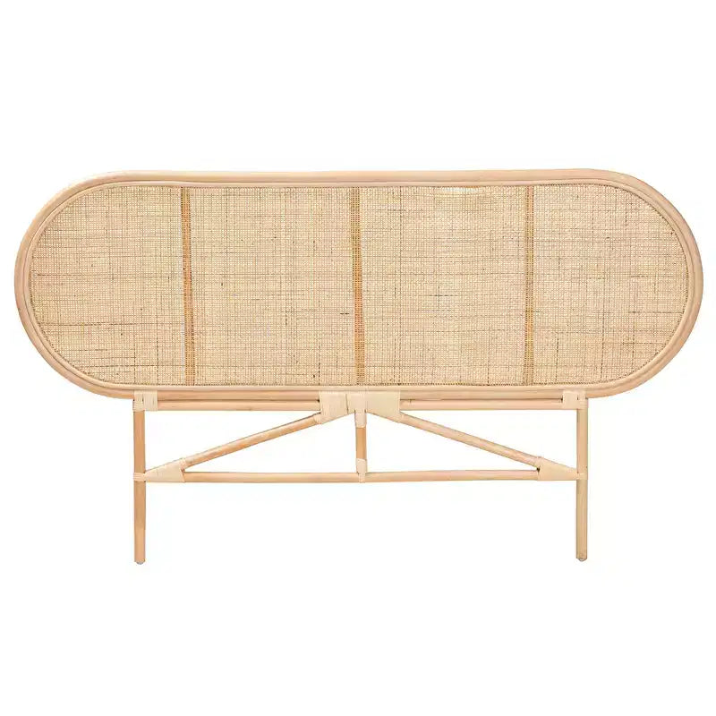 bali & pari Tête de lit indépendante en rotin, style bohème moderne, Reegan