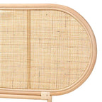bali & pari Tête de lit indépendante en rotin, style bohème moderne, Reegan