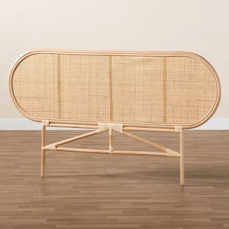 bali & pari Tête de lit indépendante en rotin, style bohème moderne, Reegan