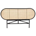 bali & pari Tête de lit indépendante en rotin, style bohème moderne, Reegan