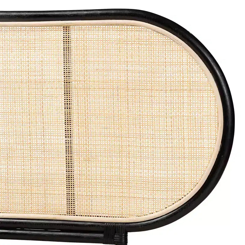 bali & pari Tête de lit indépendante en rotin, style bohème moderne, Reegan