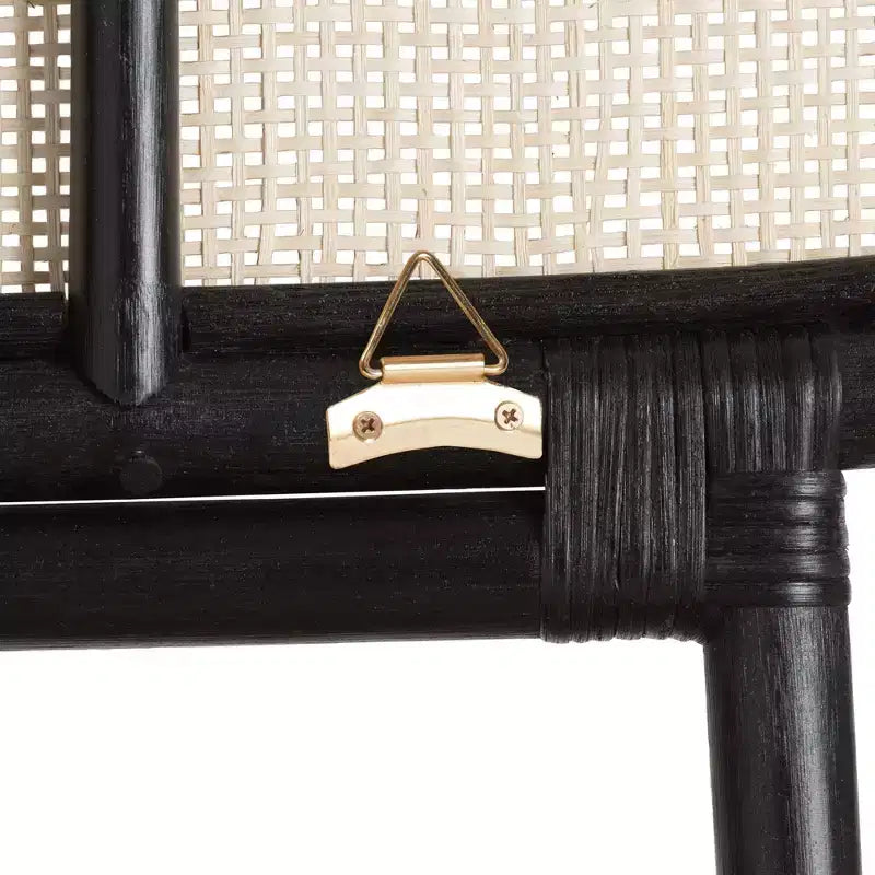 bali & pari Tête de lit indépendante en rotin, style bohème moderne, Reegan