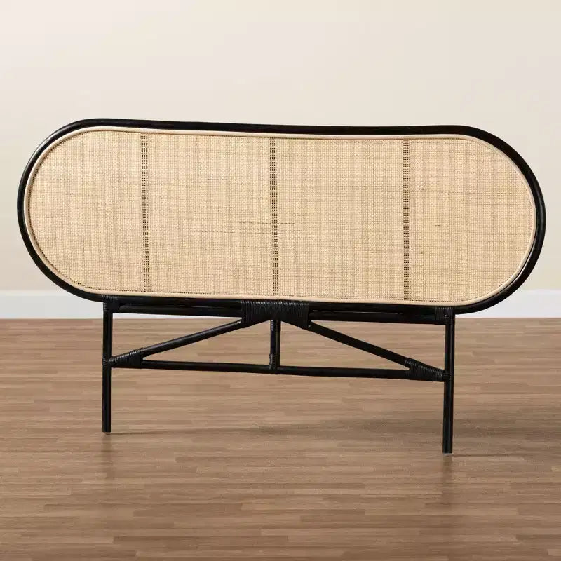 bali & pari Tête de lit indépendante en rotin, style bohème moderne, Reegan