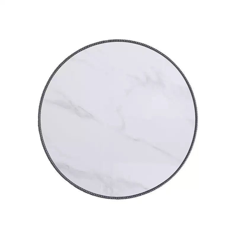 Table basse Anderson de Manhattan Comfort, recouverte de similicuir, avec plateau en faux marbre