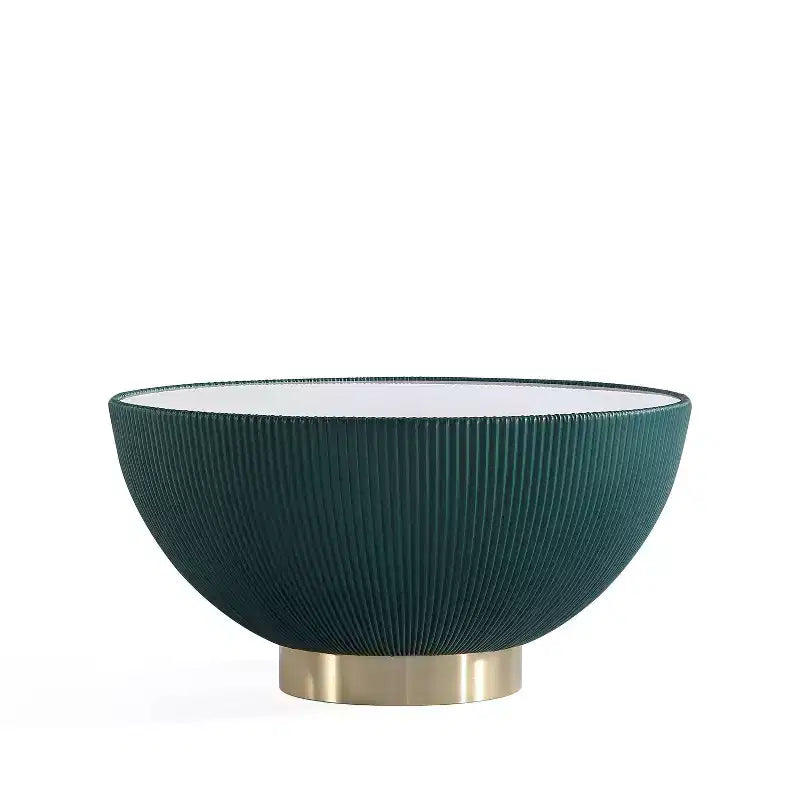 Table basse Anderson de Manhattan Comfort, recouverte de similicuir, avec plateau en faux marbre
