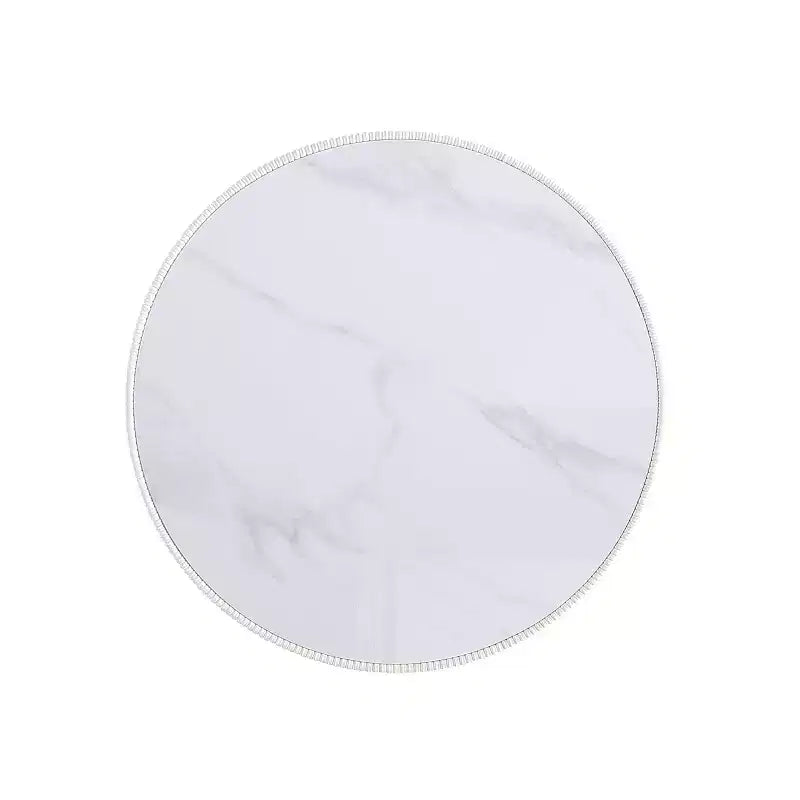 Table basse Anderson de Manhattan Comfort, recouverte de similicuir, avec plateau en faux marbre