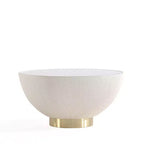 Table basse Anderson de Manhattan Comfort, recouverte de similicuir, avec plateau en faux marbre