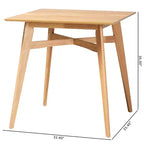 Table de pub en bois à hauteur de comptoir Leena Baxton Studio