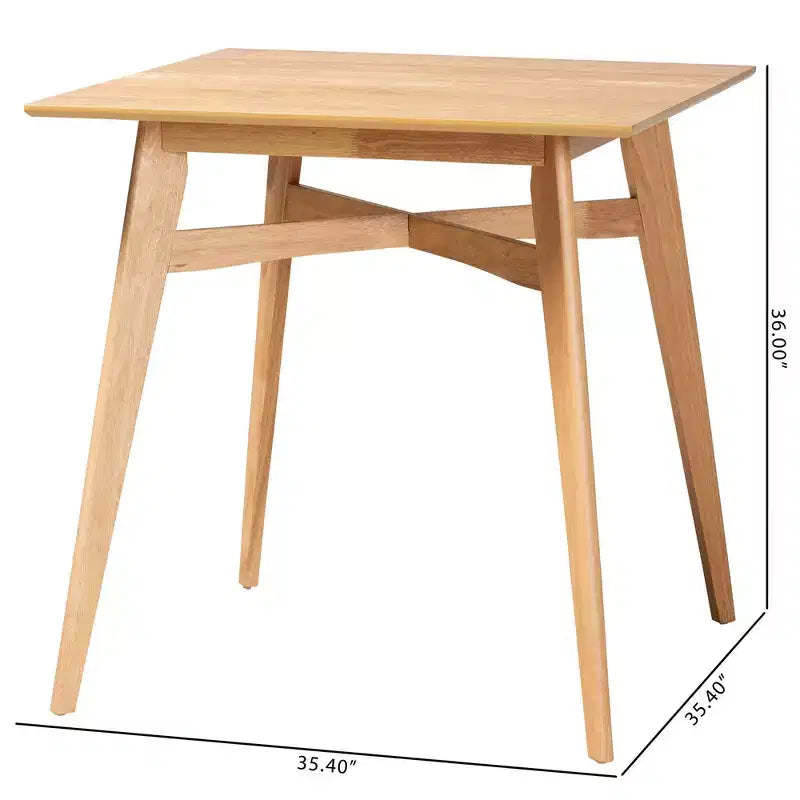 Table de pub en bois à hauteur de comptoir Leena Baxton Studio