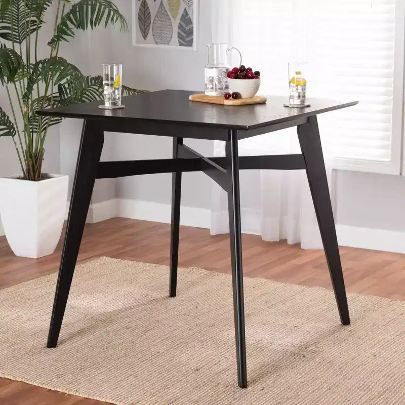 Table de pub en bois à hauteur de comptoir Leena Baxton Studio
