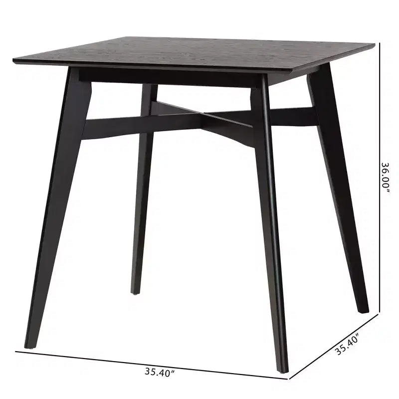 Table de pub en bois à hauteur de comptoir Leena Baxton Studio