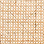 Lot de 2 chaises de salle à manger Baxton Studio Neah Japandi en bois blanc et rotin naturel