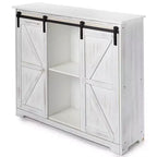 Les armoires de buffet de style porte de grange Lakeside Collection