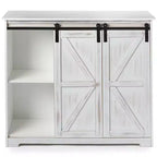 Les armoires de buffet de style porte de grange Lakeside Collection