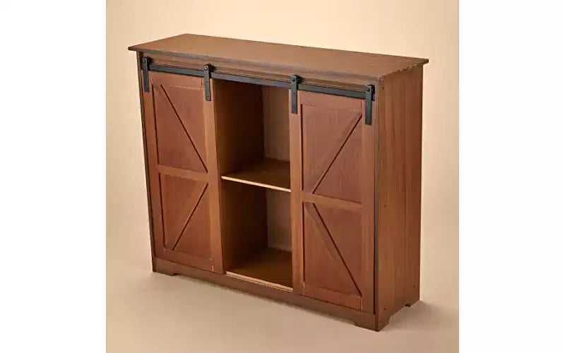 Les armoires de buffet de style porte de grange Lakeside Collection