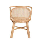 bali & pari Palesa Chaise de salle à manger bohème moderne en rotin
