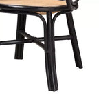 bali & pari Palesa Chaise de salle à manger bohème moderne en rotin