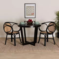 bali & pari Palesa Modern Bohemian Rattan Dining Chair