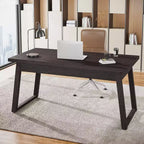 Bureau de direction Lantine, 140 cm, en bois, avec tiroir, bureau d'étude, de style Mid-Century, meuble de travail