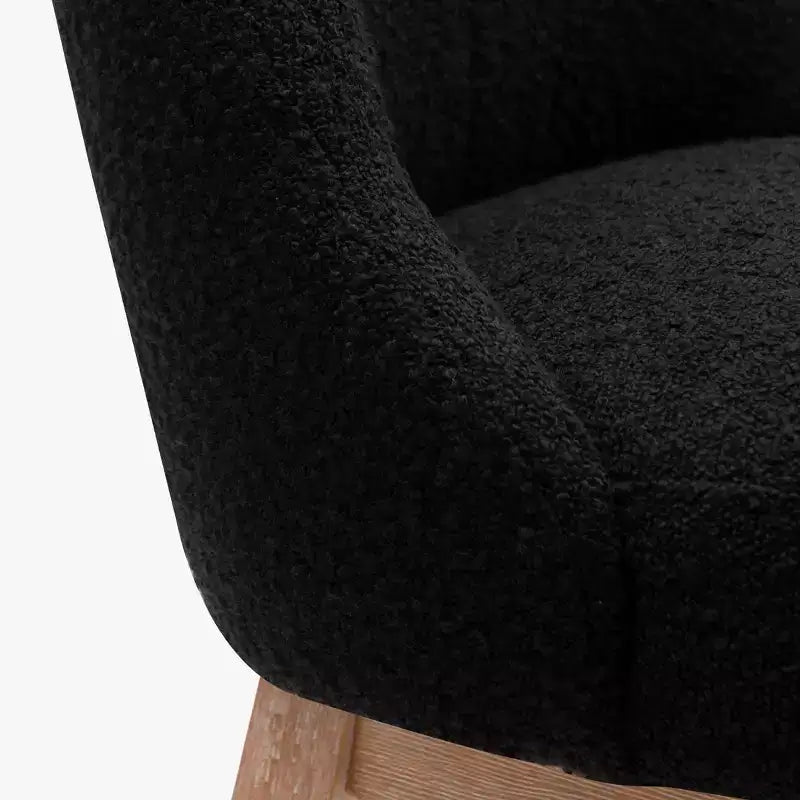 Tabouret de bar WestinTrends 26, hauteur comptoir, pivotant et rembourré, noir