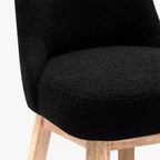 Tabouret de bar WestinTrends 26, hauteur comptoir, pivotant et rembourré, noir