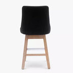 Tabouret de bar WestinTrends 26, hauteur comptoir, pivotant et rembourré, noir
