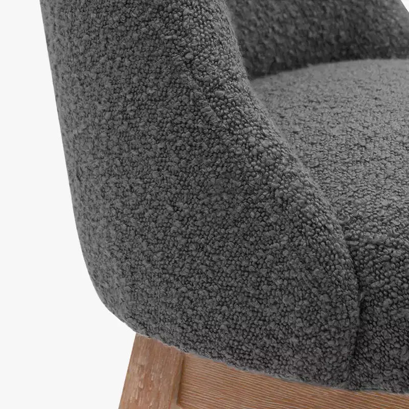 Tabouret de bar pivotant WestinTrends 26 rembourré, hauteur comptoir, gris