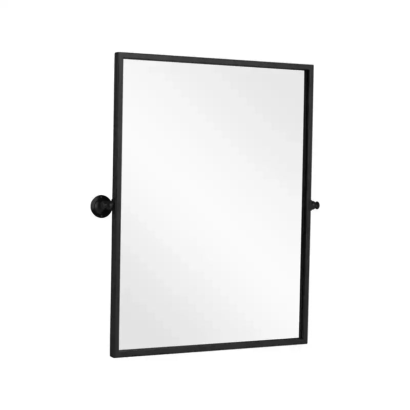 Miroir de courtoisie Dovelina avec cadre en métal pour salle de bain