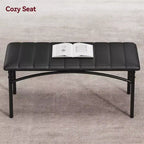 Table de cuisine avec chaises rembourrées et banc, ensemble de salle à manger en bois pour 4 personnes, ensemble de table de salle à manger rectangulaire pour petit espace, appartement, maison