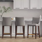 Lot de 3 tabourets de bar rembourrés en similicuir Shubert Modern de Manhattan Comfort