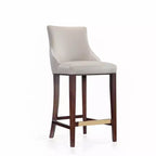 Lot de 3 tabourets de bar rembourrés en similicuir Shubert Modern de Manhattan Comfort