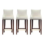 Lot de 3 tabourets de bar rembourrés en similicuir Shubert Modern de Manhattan Comfort