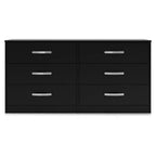 Commode Signature Design by Ashley Casual Finch à 6 tiroirs, noire