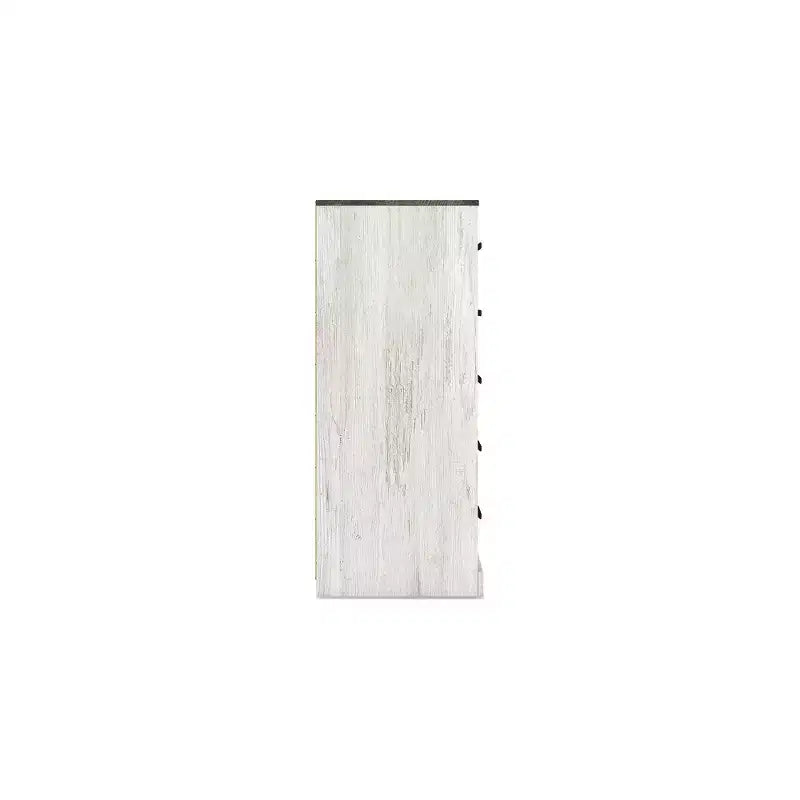 Signature Design by Ashley Commode Shawburn décontractée, blanc délavé/gris anthracite