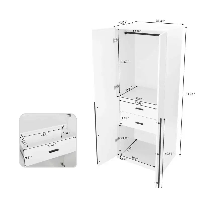 Armoire module 2 portes Manhattan Comfort Lee