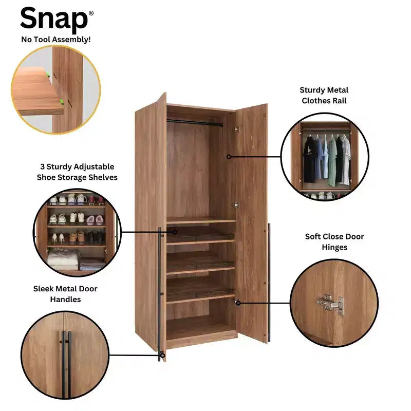 Armoire module 2 portes Manhattan Comfort Lee